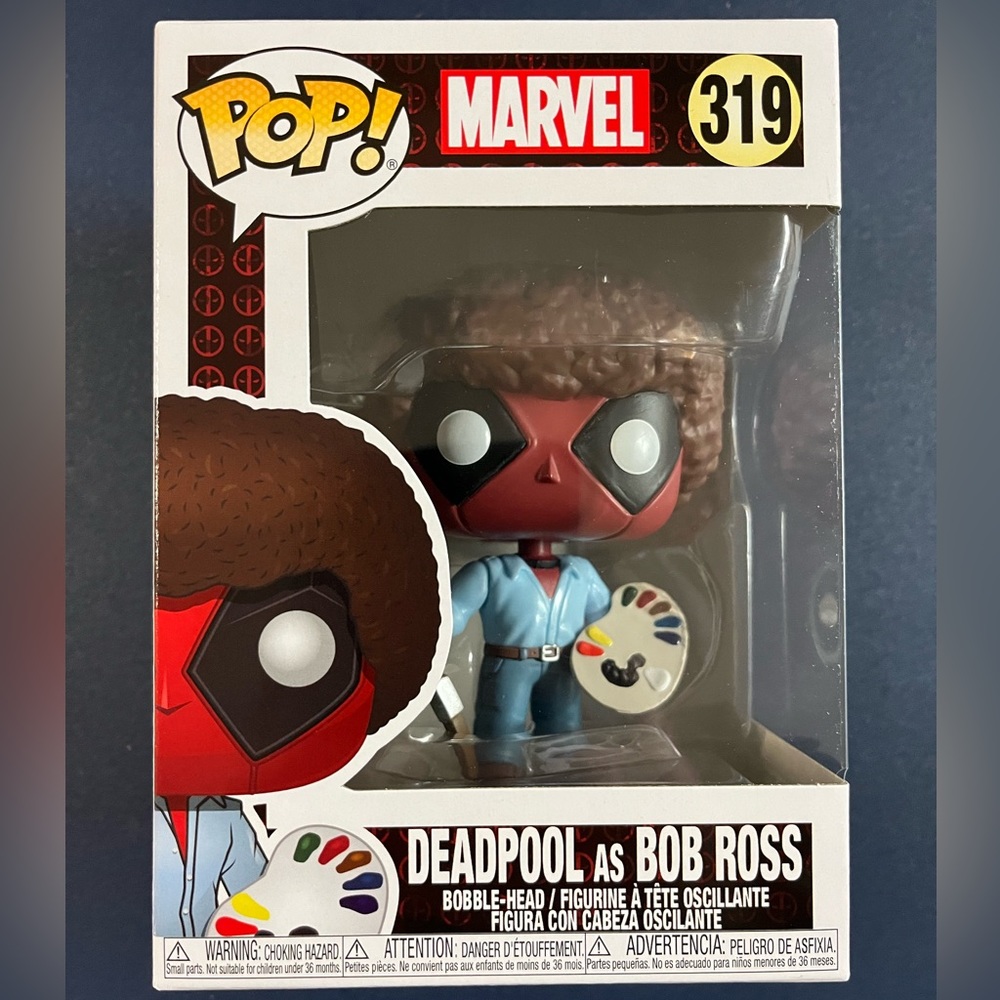 Deadpool as Bob Ross Funko Pop #319 - Picture 1 of 5